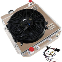 ALLOYWORKS 3 Row Aluminum Radiator+Shroud Fan+Relay For 1965 1966 Ford Mustang Conversion 5.0L V8 AT/MT PRO