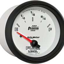 Auto Meter 7816 Phantom II 2-5/8" Empty 240 Ohm/Full 33 Ohm Fuel Level Gauge