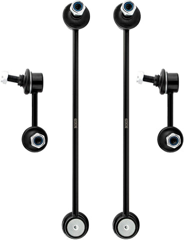 BOXI K750058 K750289 MN101368 (Set of 4) Front & Rear Sway Stabilizer Bar End Link Kit Replacement for 2007 2008 2009 Dodg-e Caliber / 2007 2008 2009 Jeep Compass / 2007 2008 2009 Jeep Patriot