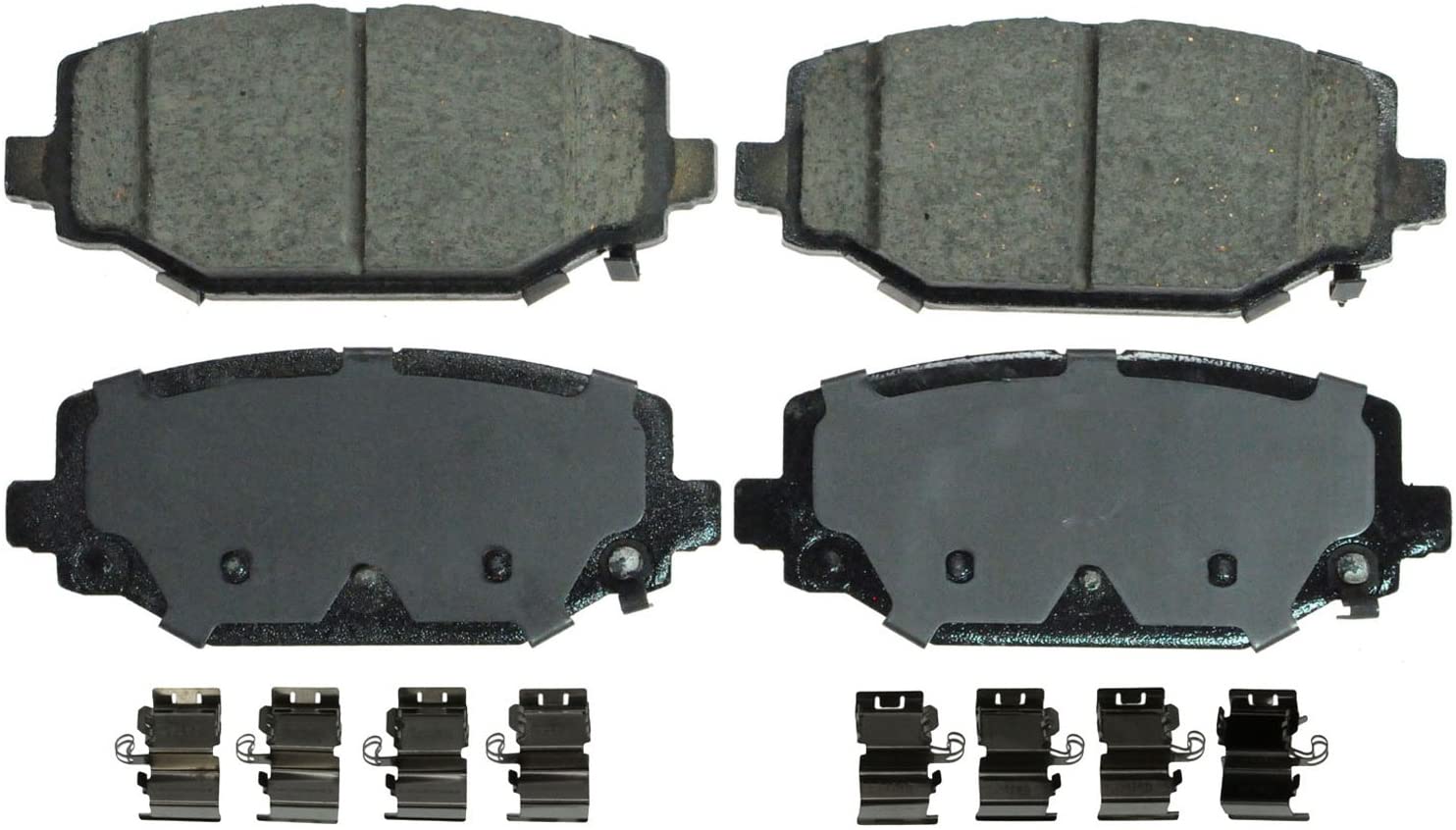 Wagner QuickStop ZD1596 Ceramic Disc Pad Set Includes Pad Installation Hardware, Rear