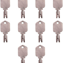 Notonparts Forklift Key 1430 166 (10 Keys) For Hyster Heavy Equipment Crown Daewoo Yale JLG Gradall Gehl Construction Ignition Key Set