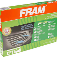 FRAM Fresh Breeze Cabin Air Filter Replacement for Car Passenger Compartment w/ Arm and Hammer Baking Soda, Easy Install, CF11182 for Select Acura and Honda Vehicles