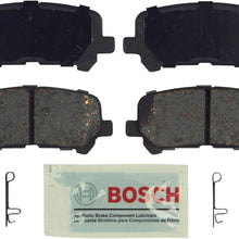 Bosch BE1281 Blue Disc Brake Pad Set for Acura: 2007-13 MDX, 2010-13 ZDX; Honda: 2011-15 Odyssey, 2009-14 Pilot - REAR