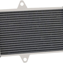 ALLOYWORKS Oversized Aluminum Radiator For 1987-2007 Yamaha Banshee YFZ350 YFZ 350 2 Row Core