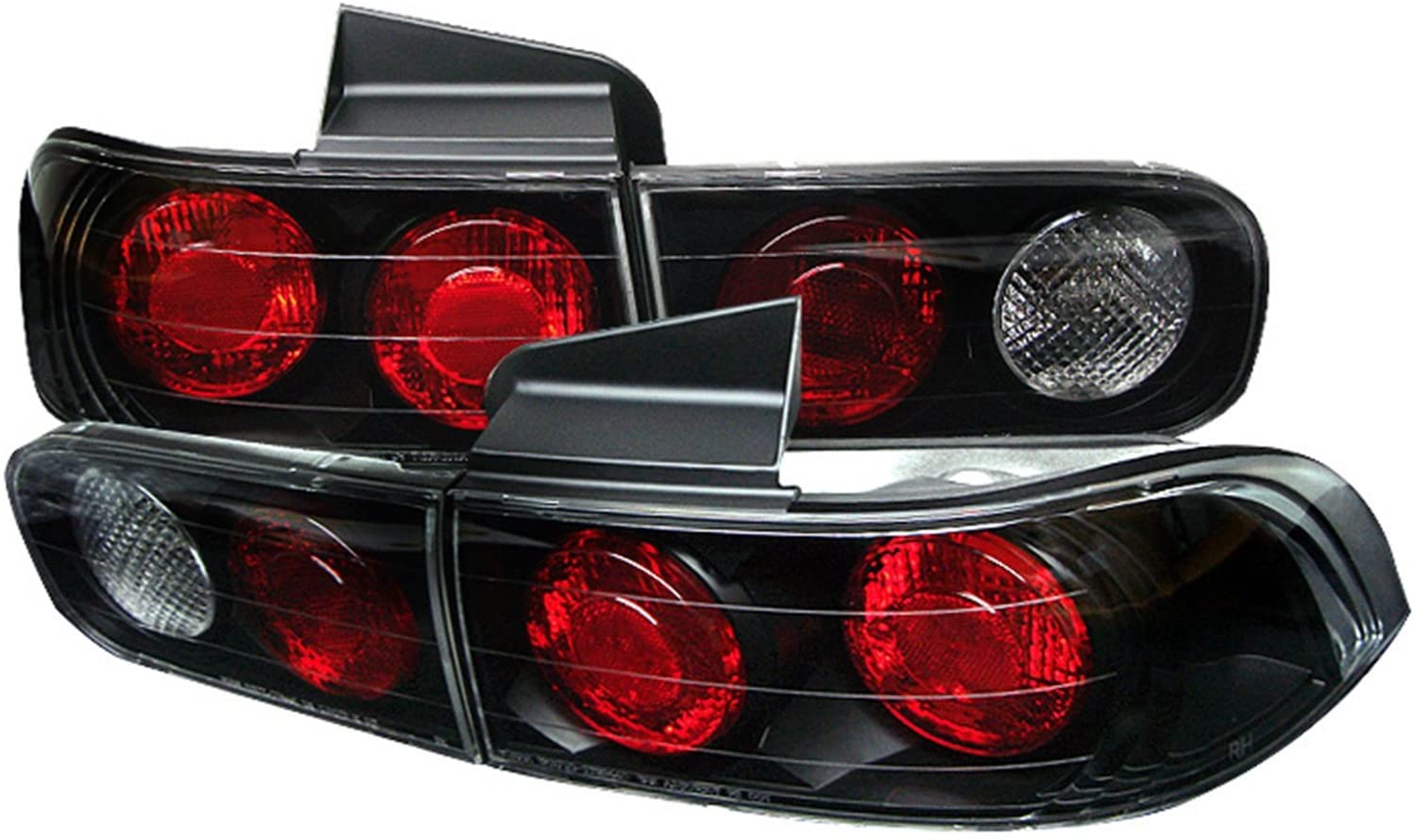 Spyder Acura Integra 94-01 4DR Altezza Tail Lights - Black (Black)