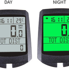 XinQuan Wang Multifunction Road Bike Computer MTB Bicycle Odometer LCD Display Digital Wireless Bike Speed Meter Cycling Speedometer Auto Gauge