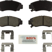 Bosch BE1506H Blue Disc Brake Pad Set with Hardware for 2012-14 Acura TSX and 2011-12 Honda Accord - FRONT