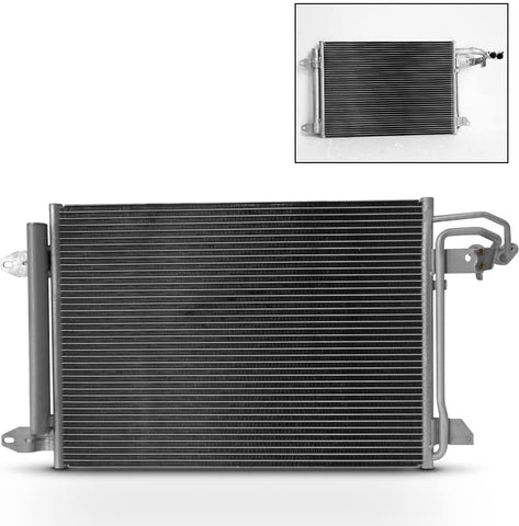 NEW 7-3255 AU3030129 VW3030127 Aluminum A/C AC Condenser Replacement For Audi A3 TT Quattro VW Eos Golf GTI Jetta Rabbit