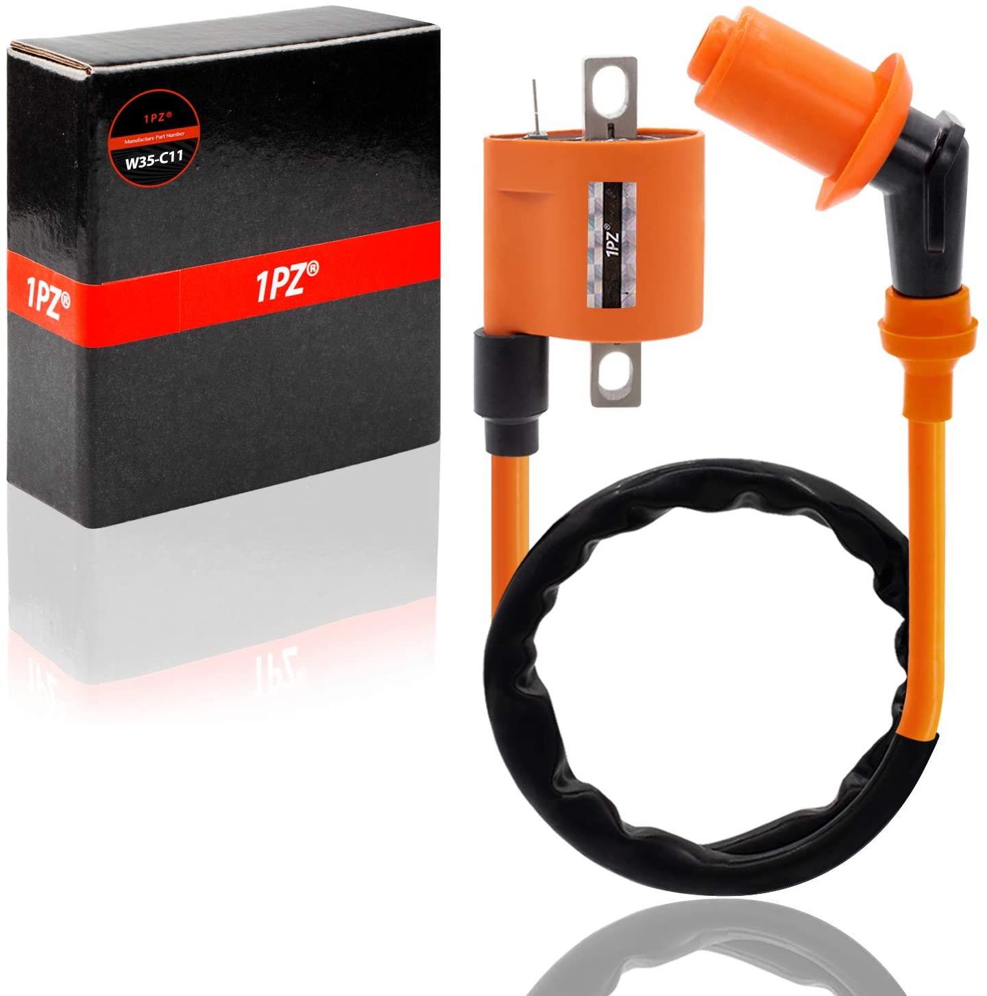 1PZ W35-C11 Ignition Coil for YFM 350 Wairror 1987 1988 1989 1990 1991 1992 1993 1994 1995 1996 1997 1998 1999 2000 2001 2002 2003 2004