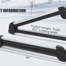 MaxKare Ski & Snowboard Car Racks Universal for 6 Pairs Skis/4 Snowboards Aviation Aluminum Resistant to -60°C Upgraded Ski Rack 33inch Fit Wing/Oblate/Square Crossbars