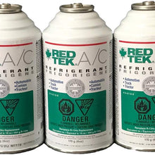 3 Cans - REDTEK A/C Refrigerant (6 Ounce Can)