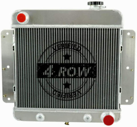 CoolingSky 62MM 4 Row Core Aluminum Radiator for 1962-1967 Chevrolet Chevy II Nova 6CYL Mount V8 Conversion