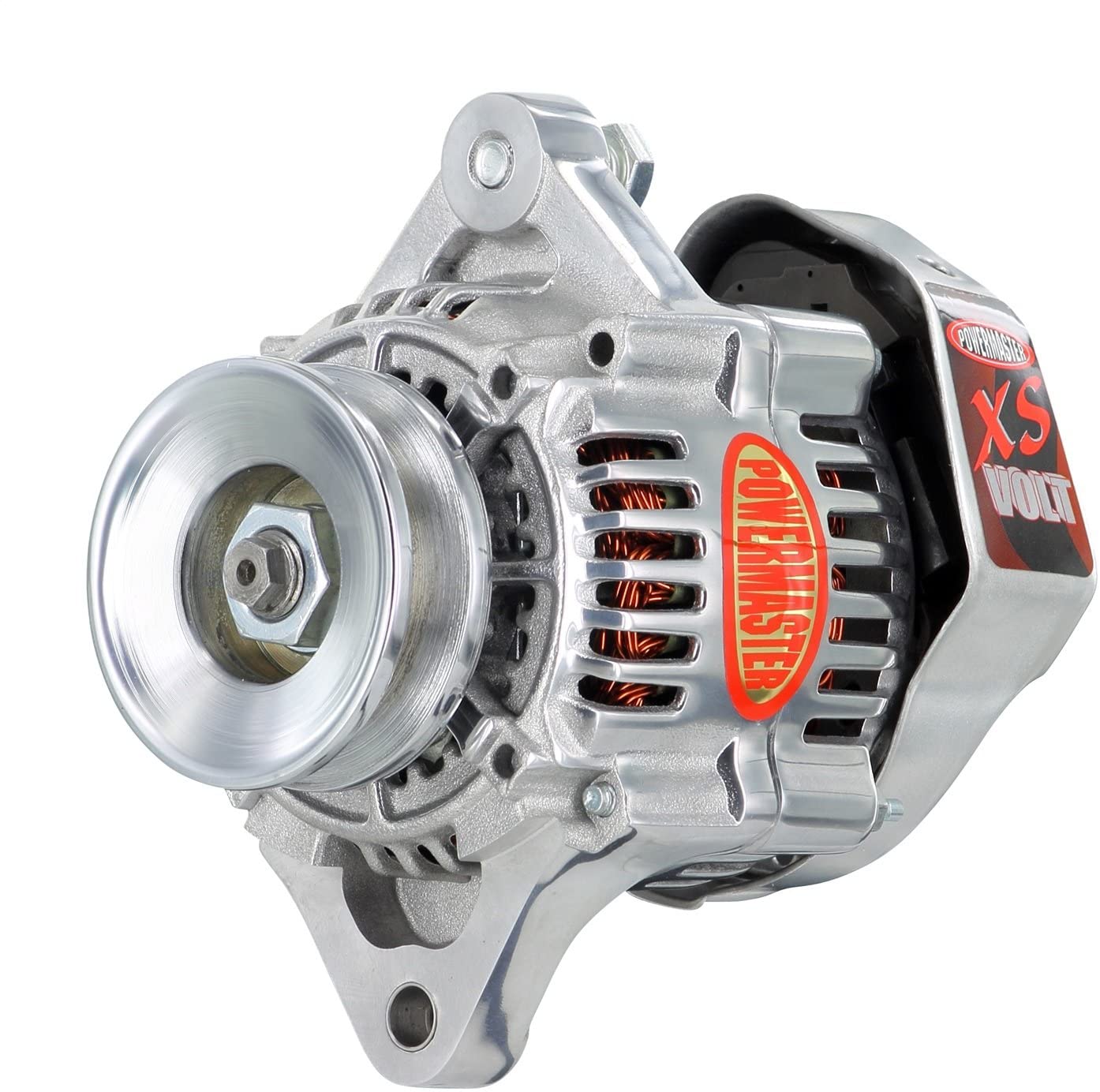 Powermaster 28168 Polish Alternator (Denso Race 93mm 55A 1V Pulley XS Volt)