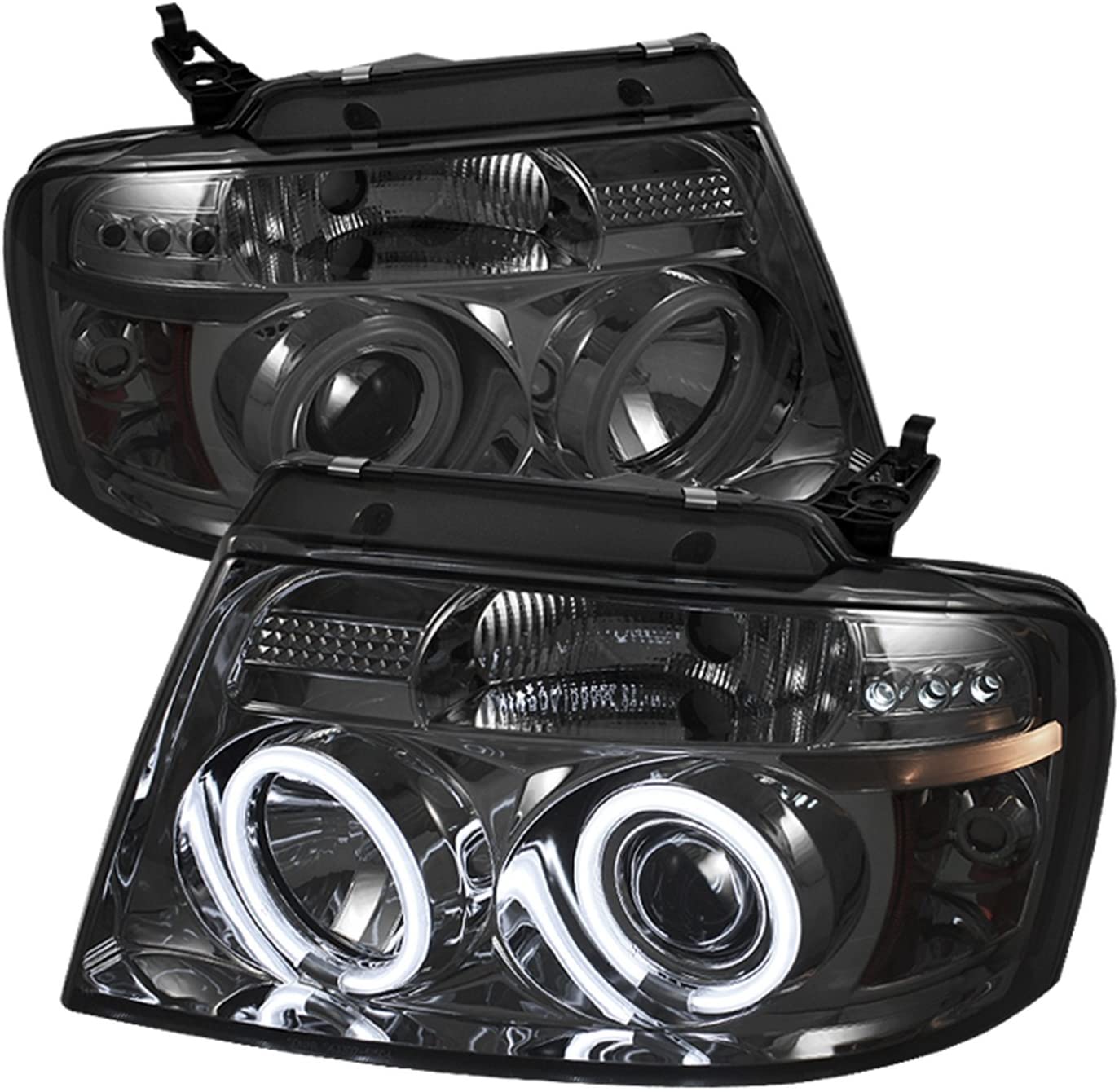 Spyder Auto PRO-YD-FF15004-CCFL-G2-BSM Ford LED Halo Projector Headlight