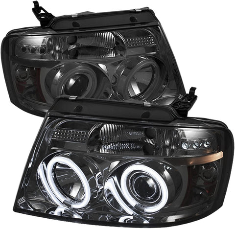 Spyder Auto PRO-YD-FF15004-CCFL-G2-BSM Ford LED Halo Projector Headlight