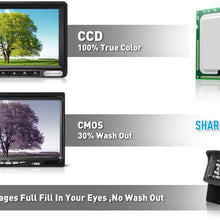 ZEROXCLUB Backup Camera System Kit,Sharp CCD Chip, 100% Not Wash Up,IP69 Waterproof Rear View Camera + 7’’ LCD Reversing Monitor for Truck/Semi-Trailer/Box Truck/RV (ERY01-Wired)