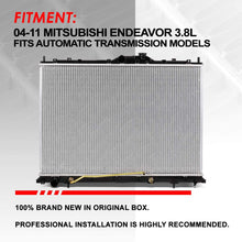 2675 Factory Style Aluminum Cooling Radiator Replacement for 04-11 Mitsubishi Endeavor 3.8L AT