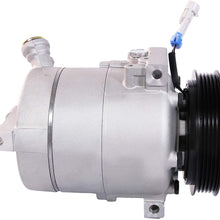 Air Conditioning AC Compressor & A/C Clutch Compatible with 2003-2011 Saab 9-3 2.0L 2010-2011 Saab 9-3X 2.0L l4-Replaces 12758381,12759394,140226NEW,09132925,CO 4575C,8600,0610229,1854113,12792669