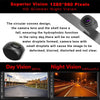 KURATU 2nd Generation Backup Camera for Cars Pickups Trucks Automotive with 150° Perfect View Angle, 4 High Light LED, IP 69 Waterproof Universal Car Rear View License Plate Camera
