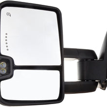 SCITOO Power Heated Chrome Smoke Led Signals Towing Mirrors fit 2003-2006 for Chevy for GMC Silverado Sierra (07 Classic Models) Side Mirror Pair Set