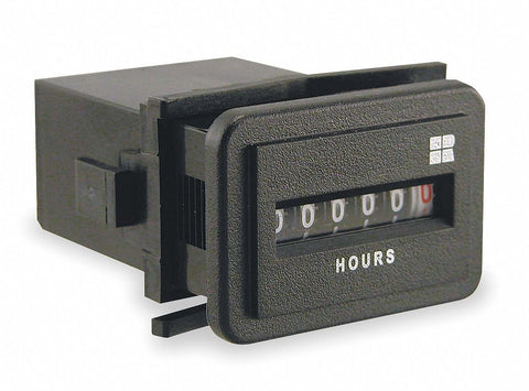 Hour Meter, DC, 2 Holes, Flush, Polymer