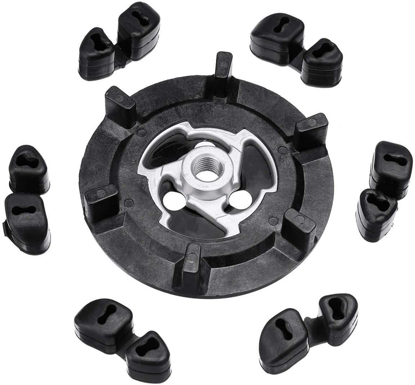 MeiZi Car Air Conditioner A/C Air Compressor Clutch Hub Rubber 5SE09C 5SL12C 5SEU12C 6SEU14C 6SEU17C 7SEU17C (Color Name : Without Rubber)