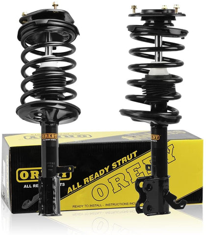 OREDY Front Pair Complete Struts Shock Coil Spring Assembly Replacement for Toyota Corolla 1993-2002 and Chevrolet Prizm 1998-2002 and GEO Prizm 1993-1997# 271951 271952 11151 11152 SR4064 SR4065