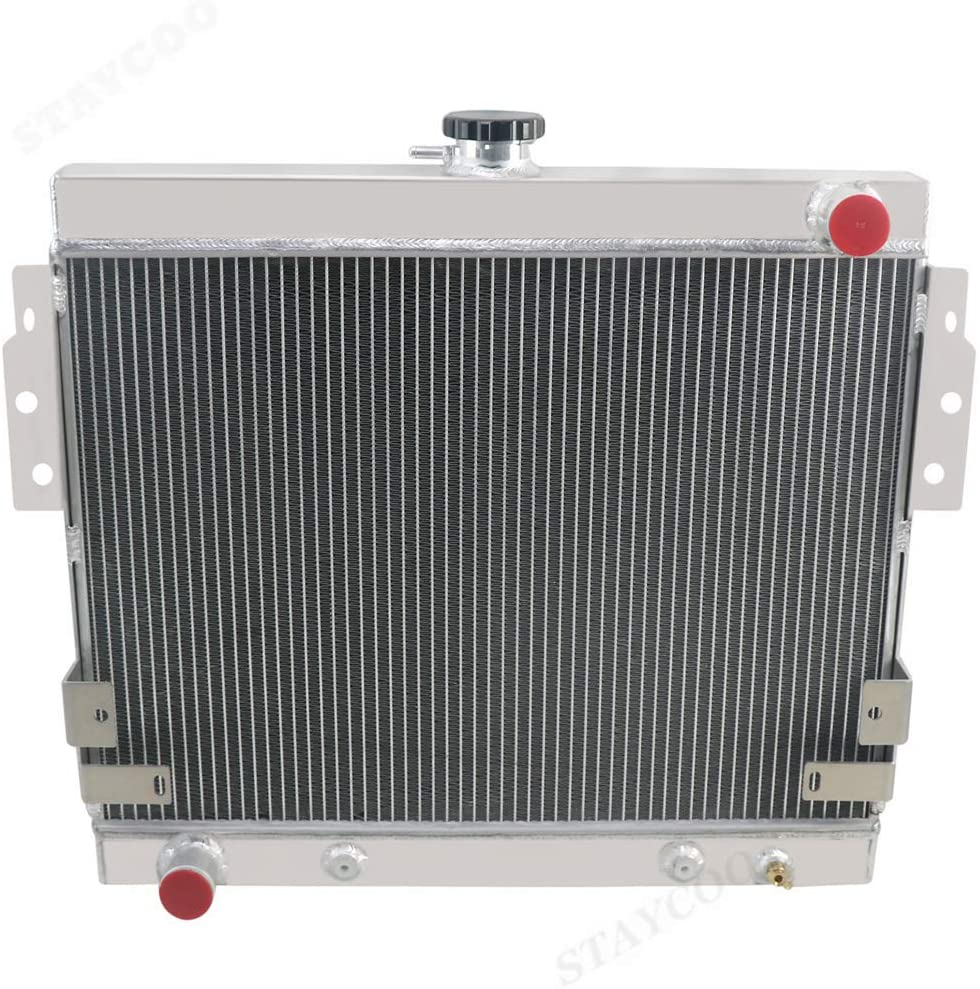 CoolingSky 3 Row All Aluminum Radiator for 1975-1978 Ford Mustang II 5.0L 302Cu V8