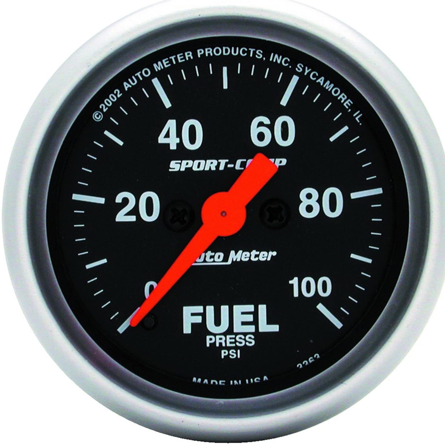 Auto Meter 3363 Sport-Comp Electric Fuel Pressure Gauge