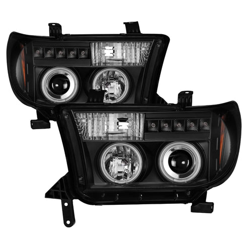 Spyder Auto 5030306 CCFL Halo Projector Headlights Black/Clear