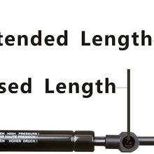 BOXI 2pcs Universal Lift Support For Camper Rear Glass Window Lift Supports Extended Length 12.99 IN, Compressed Length 8.42IN, Force 30 Lbs, 10mm(3/8"=.39") Ball Socket, SE130P30