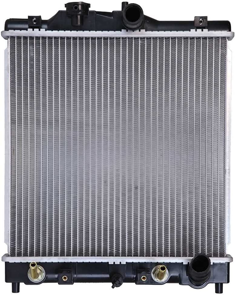 AutoShack RK513 13.8in. Complete Radiator Replacement for 1997-2001 Acura EL 1993-2000 Honda Civic 1993-1997 Civic del Sol 1.5L 1.6L 1.7L