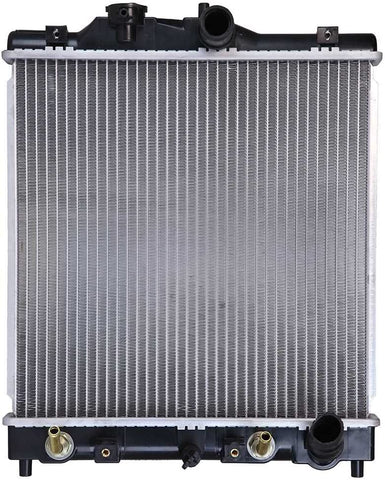 AutoShack RK513 13.8in. Complete Radiator Replacement for 1997-2001 Acura EL 1993-2000 Honda Civic 1993-1997 Civic del Sol 1.5L 1.6L 1.7L