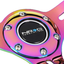 NRG Innovations ReinReplacement forced RST-018S-MCBS 350mm 3" Deep Dish Neo Chrome Spoke Black Suede Steering Wheel