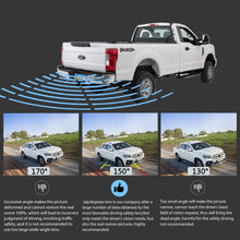 LeeKooLuu F11 HD Car Backup Camera Hitch Rear View License Plate Camera with 6 Auto LED Lights Color Front View Camera IP69K Waterproof Super Night Vision Guide Lines ON/Off