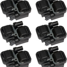 MAS Ignition Coils with Plug Wire Sets Compatible with Mercedes-Benz C CL CLK ML Class 1997-2009 OEM# UF359 5C1226