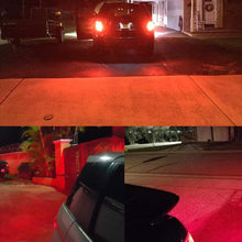 Alla Lighting 7440 7443 LED Strobe Brake Lights Bulbs Super Bright W21W T20 Wedge High Power 2835 SMD 12V Flashing Strobe Stop Lights Replacement for Cars, Trucks, Brilliant Pure Red