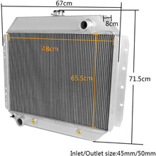 Compatible For Ford Bronco 1978-1979 / For Ford F100 F150 F350 F-Series 1968-1979 Trucks Aluminum Performance Cooling Radiator Stop Leak CC284