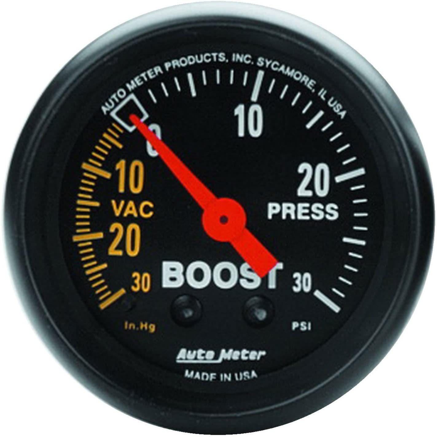 AUTO METER 2614 Z-Series Mechanical Boost/Vacuum Gauge