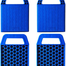 wadoy Stabilizer Jack Pad RV/Camper Leveling Blocks for Trailer Vehicle Auto Car Wheel (4 Pack)