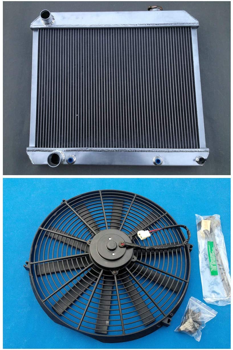 3 Row Aluminum Radiator + Fan 1960-1965 For Cadillac Deville 1961 1962 1963 1964