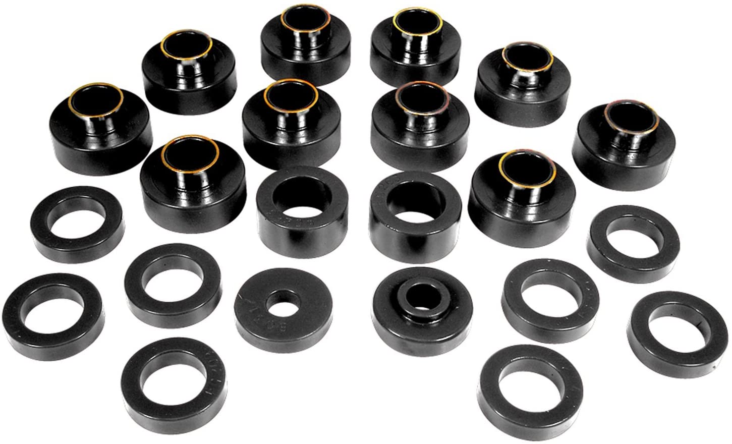 Prothane 1-104-BL Black Body Mount Bushing Kit for CJ8-26 Piece