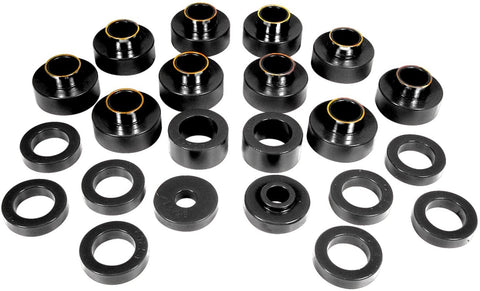 Prothane 1-104-BL Black Body Mount Bushing Kit for CJ8-26 Piece