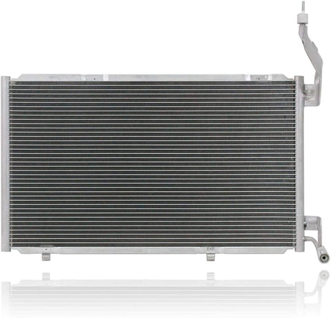 A-C Condenser - PACIFIC BEST INC. For/Fit 4437 14-18 Ford Fiesta ST Without Receiver & Dryer