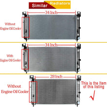 Maxiii 28inch Radiator Compatible with Cadillac Escalade, Chevy Chevrolet Silverado 1500 2500 / Suburban 1500 / Tahoe, GMC Sierra 1500 2500 / Yukon/Yukon XL 1500 4.3L 4.8L 5.3L 6.0L V6 V8