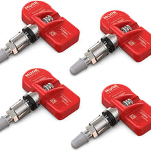 MORESENSOR Signature Series 315MHz Preprogrammed TPMS Tire Pressure Sensor 4-Pack | Clamp-in | Compatible with Select 120+ Japanese Brand Models 40700-1LA0E | NX-S012-4