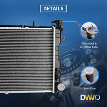 Complete Radiator Compatible with 2001-2004 Chrysler Town Country Plymouth Voyager, Compatible with 2001-2004 Dodge Caravan Grand Caravan 3.3L 3.8L 6 Cyl DWRD1011