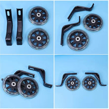 Bicycle Accessories 2 Pcs Light Flashing Mute Children Bike Auxiliary Wheel Bicycle Accessories with 12 Inch Bracket (Black) Durable (Color : Black)