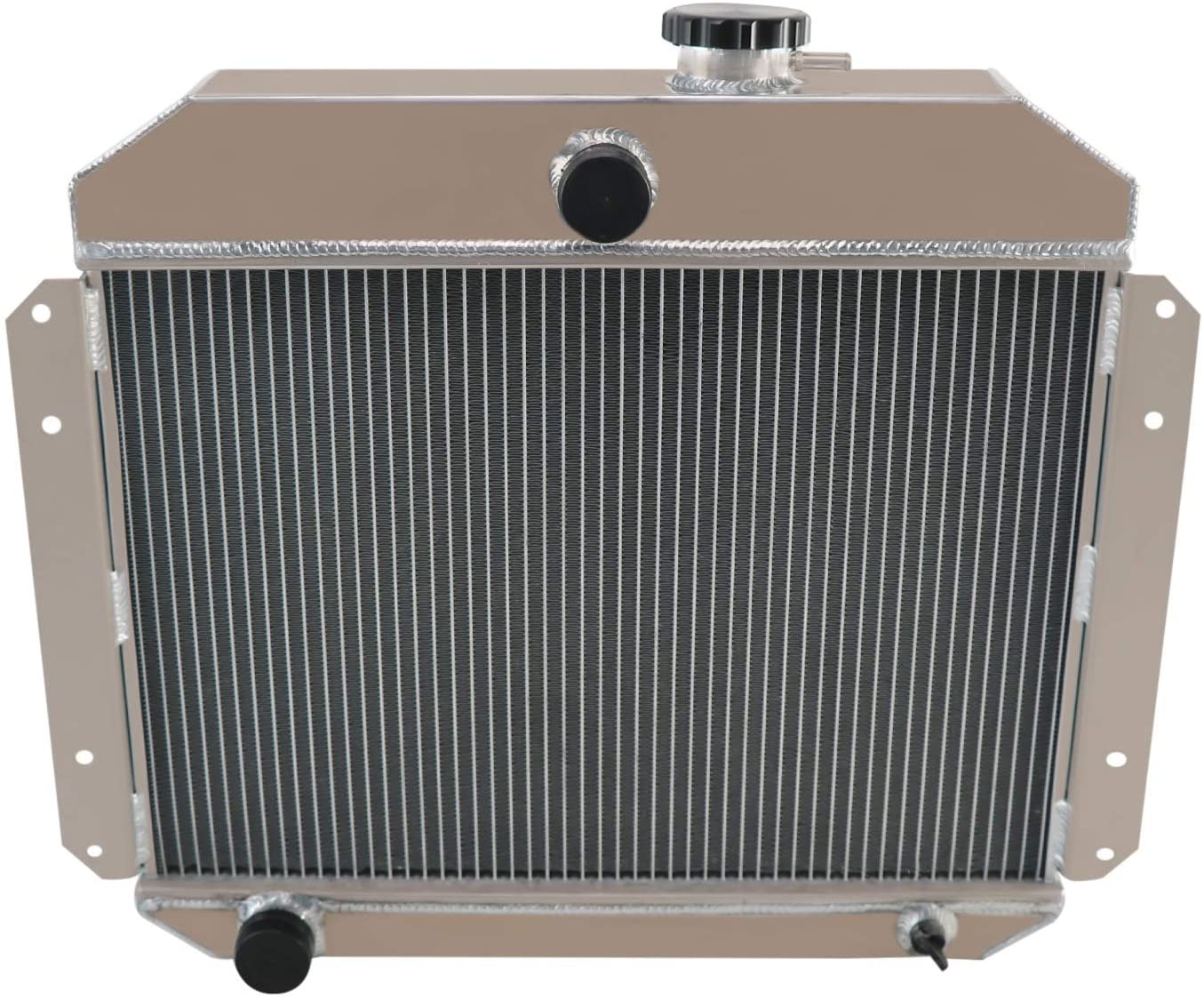 ALLOYWORKS 2 Row Aluminum Radiator For Jeep Willys 2.2L L4 2.6L L6 GAS 1951 1952 1953