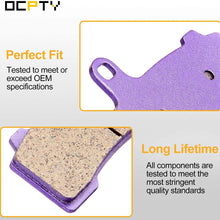 OCPTY FA409 Front and Rear Carbon Fiber Brake Pads Fit for 2008-2013 Harley Davidson FLHRC Road King Classic, 2008-2012 Harley Davidson FLHTC Electra Glide Classic